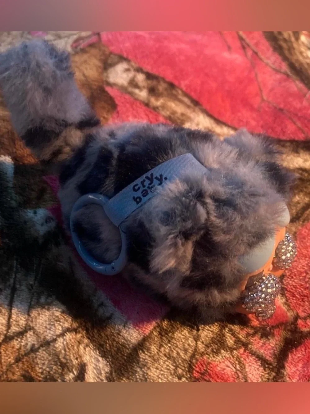 Wild But Cutie Denim Cutie Handmade Bedazzled tears